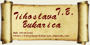Tihoslava Bukarica vizit kartica